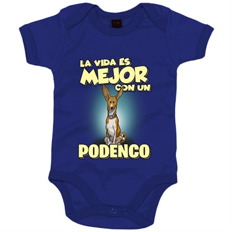 Body bebé la vida es mejor con un perro de raza Podenco