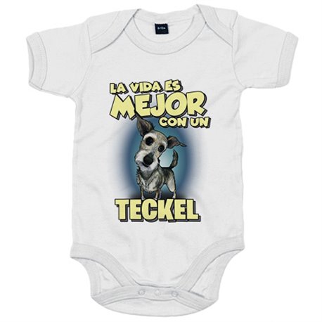 Body bebé la vida es mejor con un perro de raza Teckel