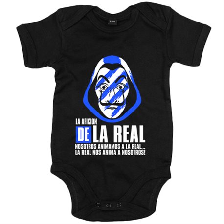 Body bebé para futbolero aficionado de la real