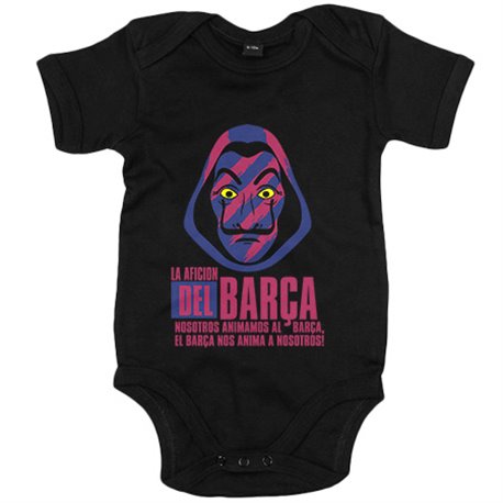 Body bebé para futbolero aficionado del barcelona
