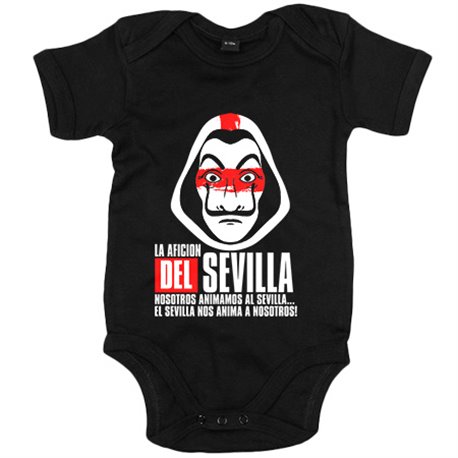 Body bebé para futbolero aficionado del sevilla
