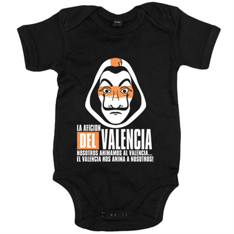 Body bebé para futbolero aficionado del valencia