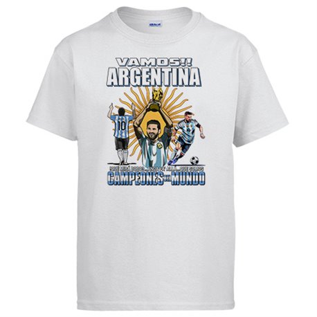 Camiseta Argentina campeona del Mundo para aficionado al fútbol que miras bobo somos Campeones del Mundo
