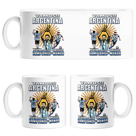 Taza Argentina campeona del Mundo para aficionado al fútbol que miras bobo somos Campeones del Mundo