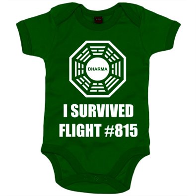 Body Bebé frase I Survived Flight 815