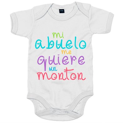 Body bebé Mi abuelo me quiere un montón