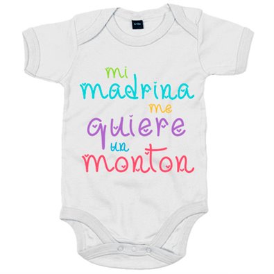 Body bebé Mi madrina me quiere un montón