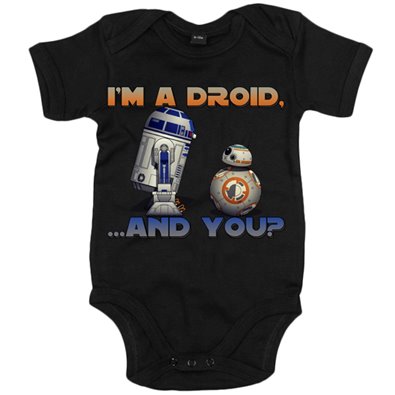 Body bebé Star Wars I´m A Droid And You R2D2 BB8 androides