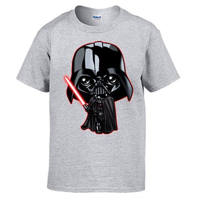 Camiseta parodia de las galaxias Vader Kawaii