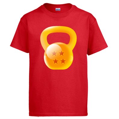 Camiseta Crossfit kettlebell Dragon Ball Bola de Dragón