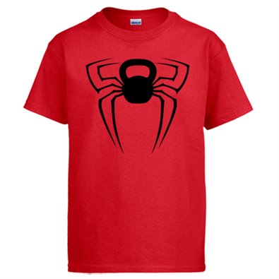 Camiseta Crossfit kettlebell Spiderman