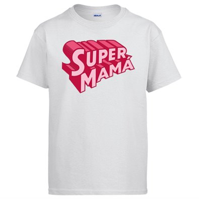 Camiseta super mamá logo 