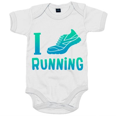 Body bebé I Love Running para runners