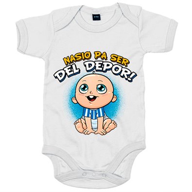 Body bebé nacido para ser del Depor para aficionado al fútbol de la Coruña