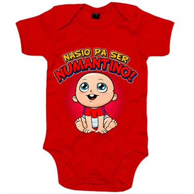 Body bebé nacido para ser Numantino para aficionado al fútbol de Soria