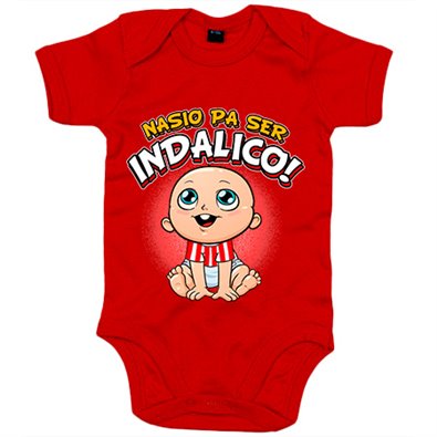 Body bebé nacido para ser Indálico para aficionado al fútbol de Almería