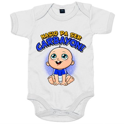 Body bebé nacido para ser Carbayon para aficionado al fútbol de Oviedo