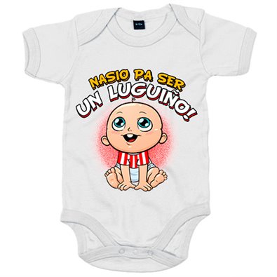 Body bebé nacido para ser Luguiño para aficionado al fútbol de Lugo