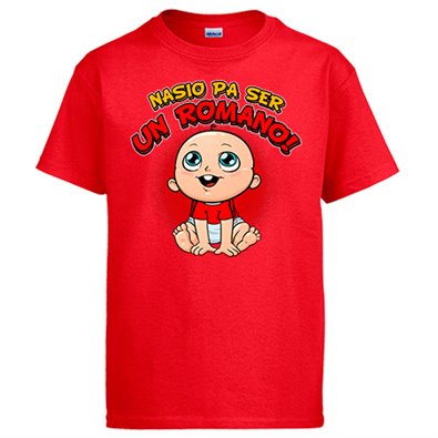 Camiseta nacido para ser Romano para aficionado al fútbol de Tarragona