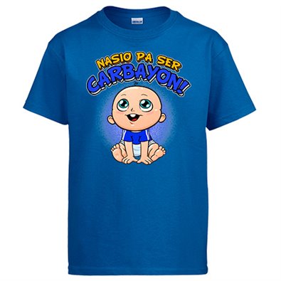 Camiseta nacido para ser Carbayon para aficionado al fútbol de Oviedo