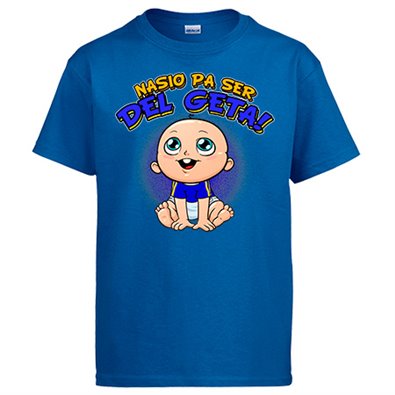 Camiseta nacido para ser del Geta para aficionado al fútbol de Getafe