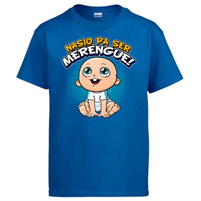 Camiseta nacido para ser Merengue para aficionado al fútbol de Madrid