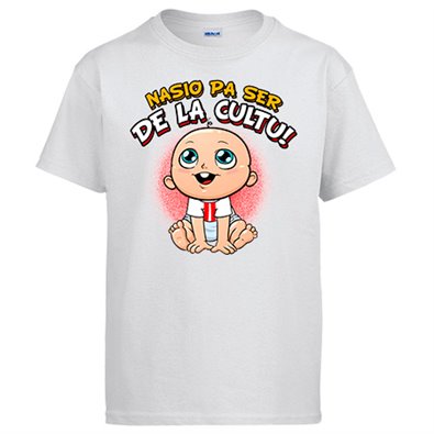 Camiseta nacido para ser de la Cultu para aficionado al fútbol