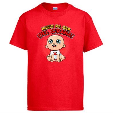 Camiseta nacido para ser del Graná para aficionado al fútbol de Granada