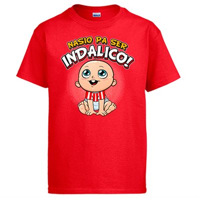 Camiseta nacido para ser Indálico para aficionado al fútbol de Almería