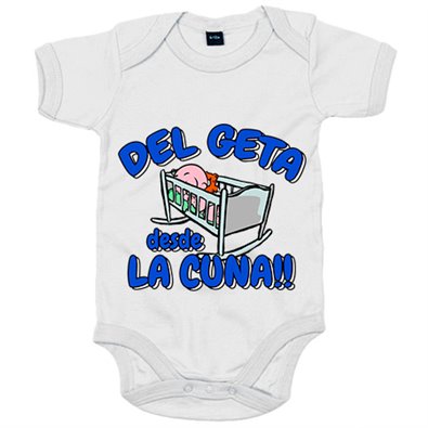 Body bebé del Geta desde la cuna para aficionado al fútbol