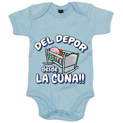 Body bebé del Depor desde la cuna para aficionado al fútbol