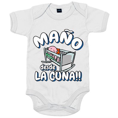 Body bebé Maño desde la cuna para aficionado al fútbol
