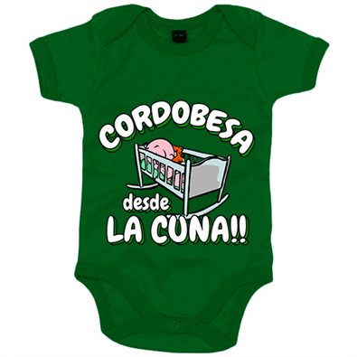 Body bebé Cordobesa desde la cuna para aficionado al fútbol