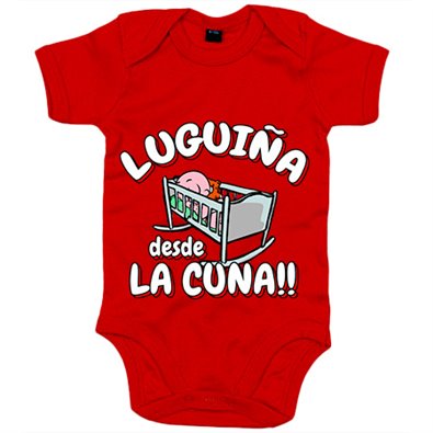 Body bebé Luguiña desde la cuna para aficionado al fútbol