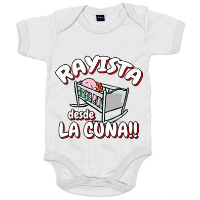 Body bebé Rayista desde la cuna para aficionado al fútbol
