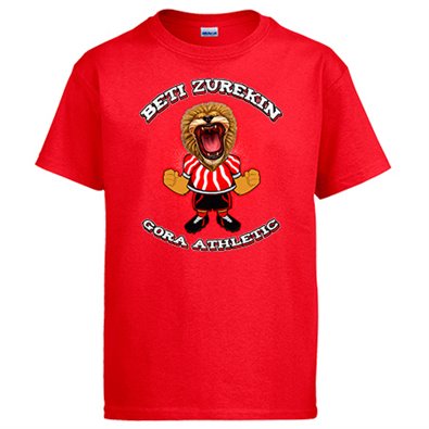 Camiseta ilustración león rugiendo Beti zurekin Athletic