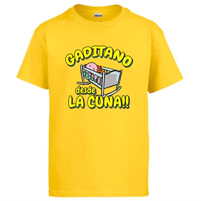 Camiseta Gaditano desde la cuna para aficionado al fútbol