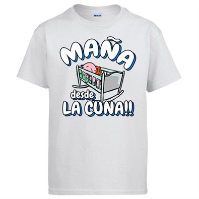 Camiseta Maña desde la cuna para aficionado al fútbol