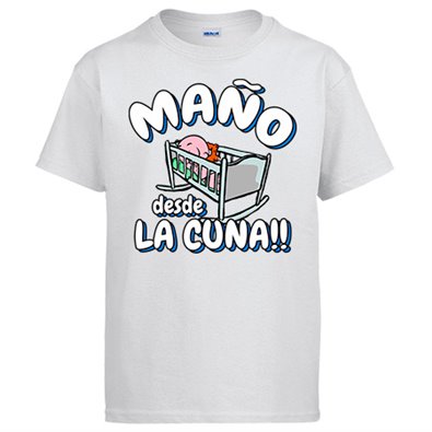 Camiseta Maño desde la cuna para aficionado al fútbol