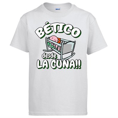 Camiseta bético desde la cuna para aficionado al fútbol