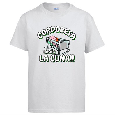 Camiseta Cordobesa desde la cuna para aficionado al fútbol