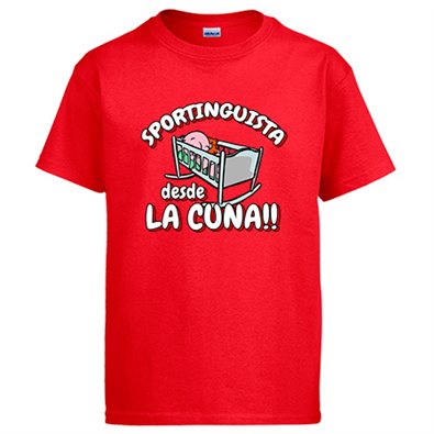 Camiseta Sportinguista desde la cuna para aficionado al fútbol