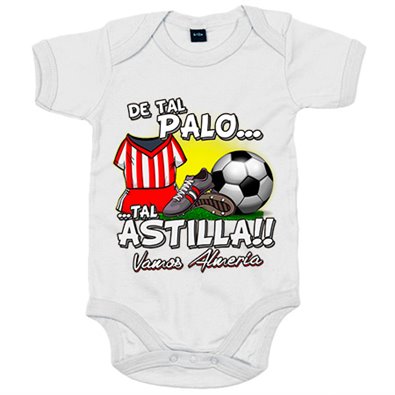 Body bebé de tal palo tal astilla de Almería para aficionado al fútbol