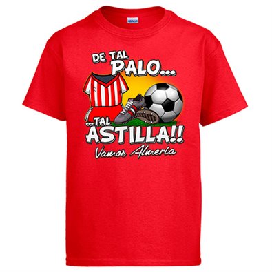 Camiseta de tal palo tal astilla de Almería para aficionado al fútbol