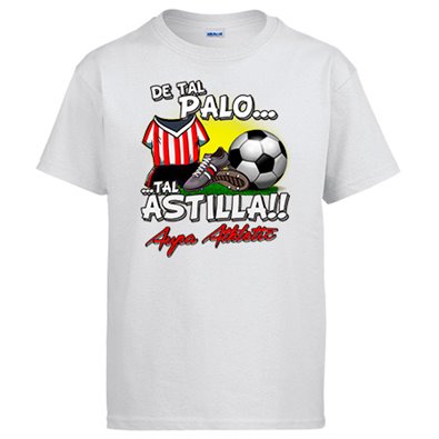 Camiseta de tal palo tal astilla para hijos y padres del Athletic para aficionado al fútbol