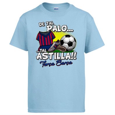Camiseta de tal palo tal astilla de Barcelona para aficionado al fútbol