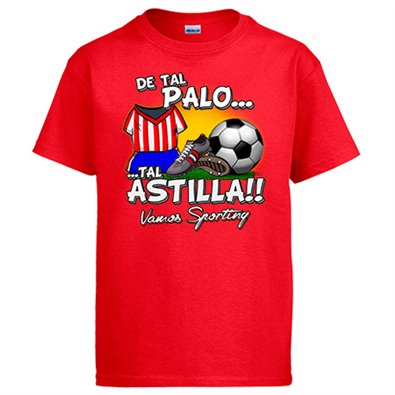 Camiseta de tal palo tal astilla de Sporting para aficionado al fútbol