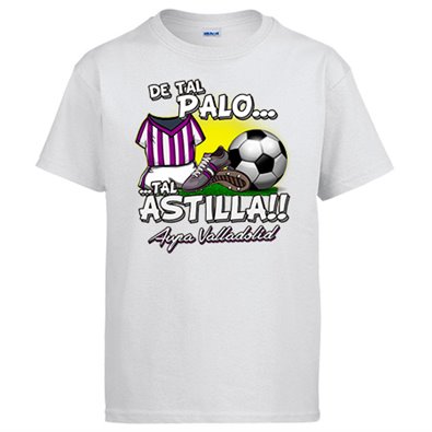 Camiseta de tal palo tal astilla de Valladolid para aficionado al fútbol