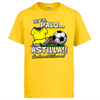 Camiseta De tal palo tal astilla para hijos y padres aficionados al fútbol de Villarreal