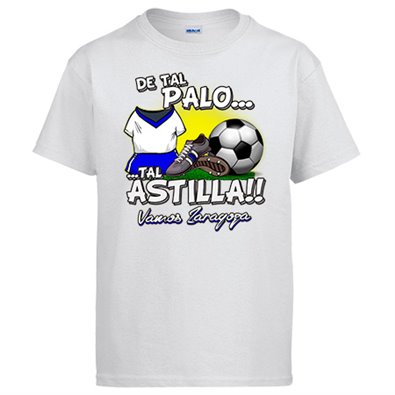 Camiseta de tal palo tal astilla de Zaragoza para aficionado al fútbol